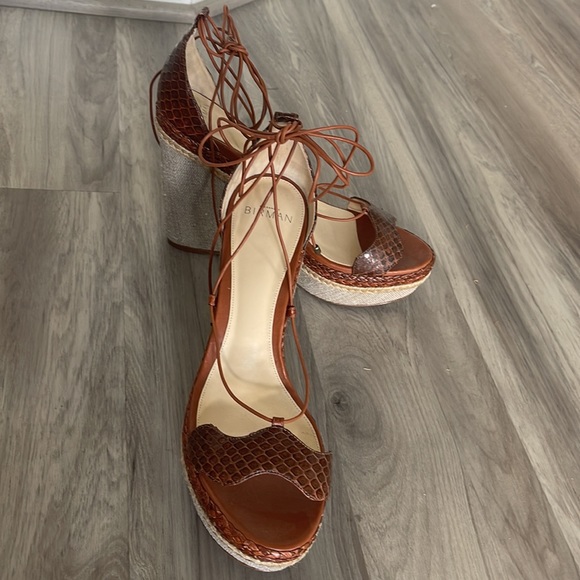 Alexandre Birman espadrille made in Brazille.. leather lace up - Picture 2 of 6